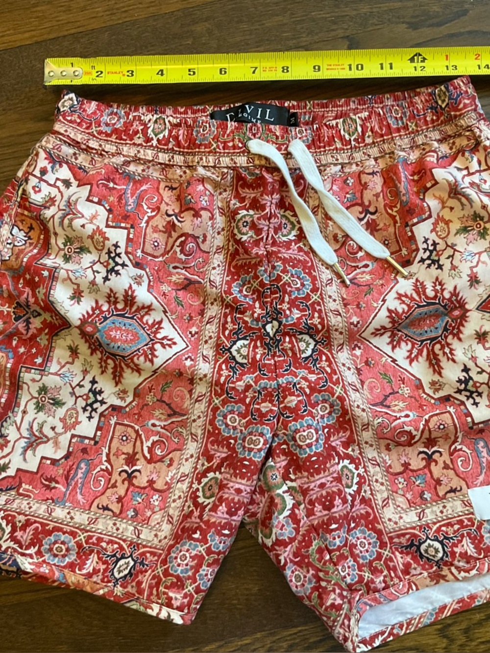 Civil Regime Persian Print Swim Trunks Men’s Medium Resort Luxe Lined Shorts - Picture 13 of 16